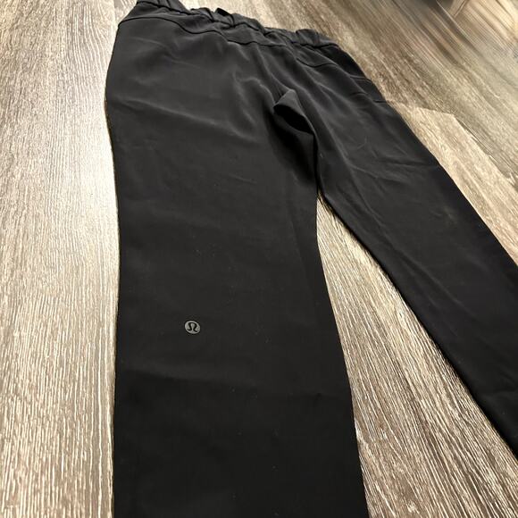 EUC Lululemon On the Fly 7/8 Pant Stretch High-Rise Black Sz 6 Minimalist Jogger - Picture 15 of 16